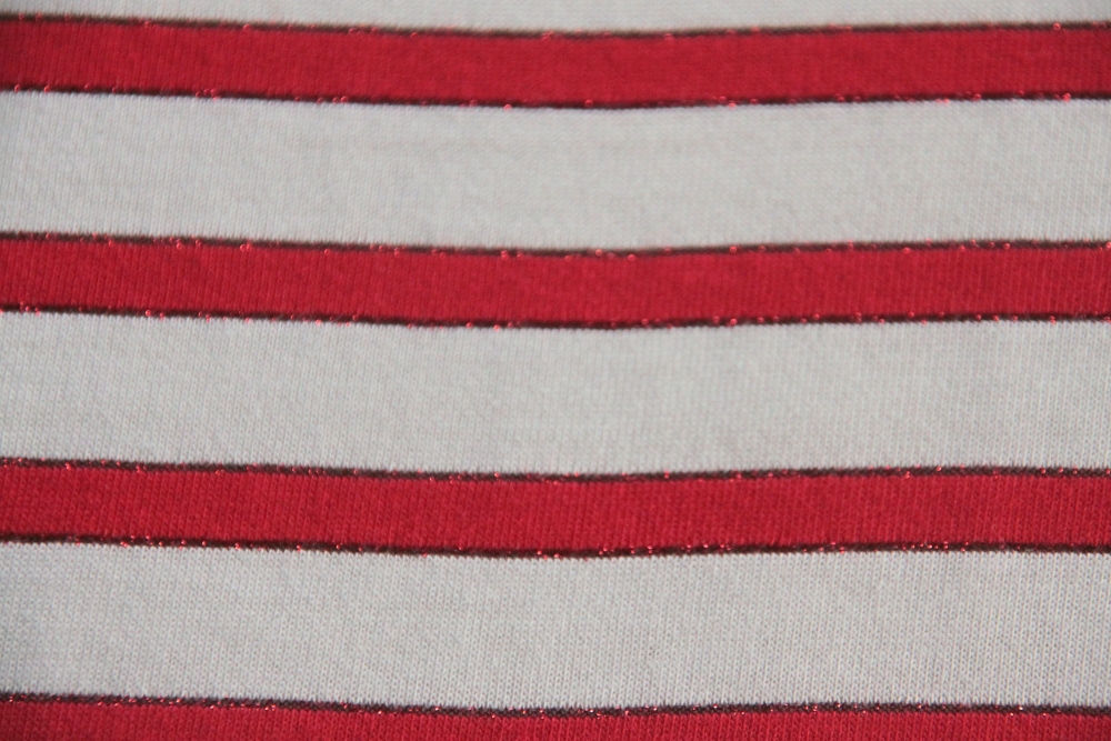 Baumwolljersey Streifen Lurex (992076)
